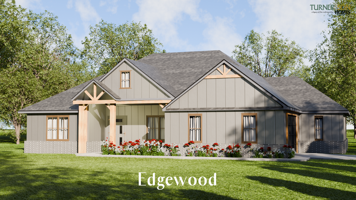 Side front view of Edgewood Plan Exterior