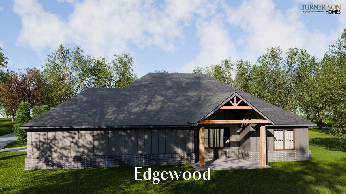 View of back side of Edgewood Model Exterior